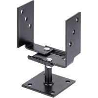 GAH Alberts Zaunpfosten U-Pfostenträger 10 x 10 cm Schwarz