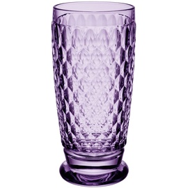 Villeroy & Boch Boston Lavender Longdrinkglas, Kristallglas Farbig Lila, Füllmenge 300 Ml, Spülmaschinenfest