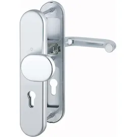 HOPPE Schutzgarnitur Paris 86G/3331/3310/138 F1 Naturfarbig eloxiert