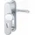 HOPPE Schutzgarnitur Paris 86G/3331/3310/138 F1 Naturfarbig eloxiert