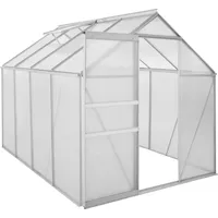 Zelsius Gewächshaus Aluminium Weiß HKP 4 mm 4,75 m2