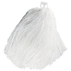 Weißer Wuschel Pompom - OS