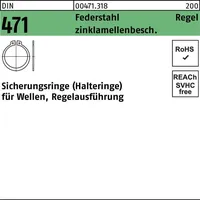 Reyher DIN 471 Sicherungsringe Federstahl 25 x 1,2 flZnnc
