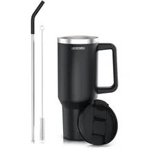 Arendo Thermobecher 1,2 l Schwarz