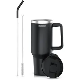 Arendo Thermobecher 1,2 l Schwarz