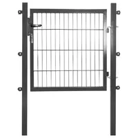 PEDDY SHIELD Gartentor 100 x 100 cm Grau/Metall