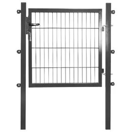 PEDDY SHIELD Gartentor 100 x 100 cm Grau/Metall