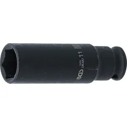 BGS Kraft-Steckschlüssel-Einsatz Sechskant, tief | Antrieb Innenvierkant 6,3 mm ...