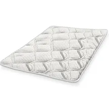 The White Stone Topper 150 x 190 cm H2 Mikrofaser/Leinen