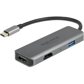 DeLOCK USB Type-C Adapter Dual HDMI, USB-C 3.0 [Stecker] (87780)