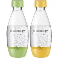 Sodastream Flasche Kunststoff 0,5 L Fuse DWS gelb grün 2 Stück