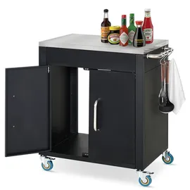 Homcom Küchenwagen Eisen, Edelstahl,