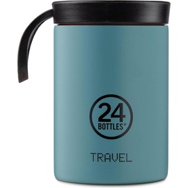 24Bottles Travel Tumbler Snack Pot 350ml mit Fill&Go Lid powder blue
