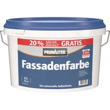 Primaster Fassadenfarbe weiß matt 12 l