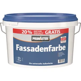 Primaster Fassadenfarbe weiß matt 12 l