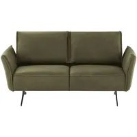 KOINOR Ledersofa Vineto ¦ grün ¦ Maße (cm): B: 176 H: 110 T: 88