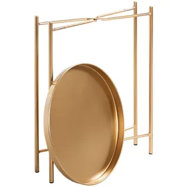 Haku-Möbel Haku Beistelltisch Meike Metall Gold