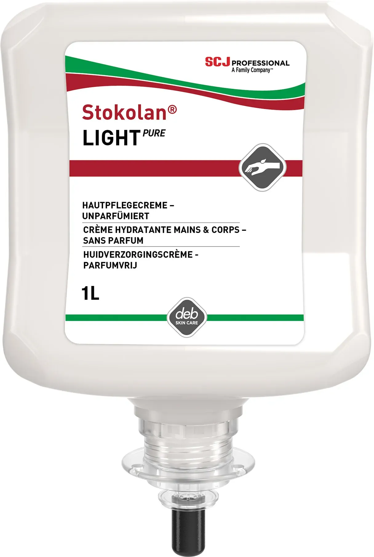 Deb Stoko Stokolan Light PURE Hautpflegecreme 6 x 1 l Kartusche