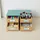 Relaxdays Schreibtisch Organizer 33x14x21 cm Mint/Natur 4 St.