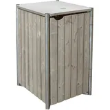 Hide Mülltonnenbox für 1 Tonne 70 x 81 x 116 cm grau/natur