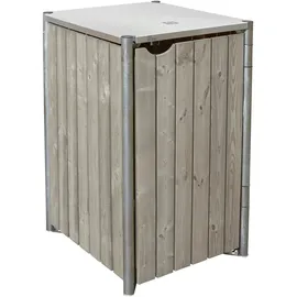 Hide Mülltonnenbox für 1 Tonne 70 x 81 x 116 cm grau/natur