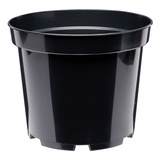 Garronda Blumentopf Kunststoff rund Pflanztopf Kräutertopf Anzuchttopf GD-0025 ⌀ 1 Stück - Schwarz - ⌀ 36cm H=29,5cm