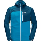 Jack Wolfskin Jack Wolfskin, Eagle Peak Ii Softshell, Winddichte Softshell-Jacke, Blaues Juwel, L,