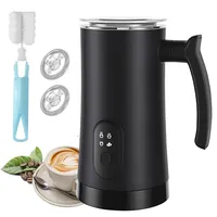 Weinsamkeit Milchaufschäumer, 4-in-1 Automatische Milchaufschäumer Elektrisch für Heißen und Kalten Milchschaum Elektrischer Milchschäumer Geräuschloser Aufschäumer für Latte, Macchiato, Cappuccino