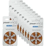 10x VARTA PowerOne 6er Blister Hörgerätebatterien Knopfzelle Typ 312 PR 41 P312