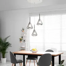 Fabas Luce Tris Pendelleuchte E27 3X40W fumé