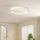 Homcom Deckenlampe 3 Lichtfarbe rund 50 x 40 x 7,4 cm weiß