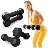 Trex Sport Hanteln Set Kurzhanteln 2er Set 2kg (2x1 kg) Hanteln Dumbbell Set