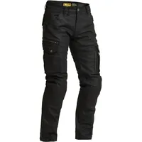 Lindstrands Luvos Cargo Motorrad Textilhose, schwarz, Größe 48 für