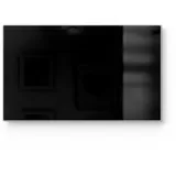 deqori Schneidebrett 'Unifarben - Schwarz', Glas, Platte Frühstücksbrett Schneideplatte schwarz 23 cm x 14 cm