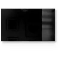 deqori Schneidebrett 'Unifarben - Schwarz', Glas, Platte Frühstücksbrett Schneideplatte schwarz 23 cm x 14 cm