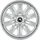Alcar Hybrid 130301 6 0Jx16 5x112 ET43 MB57 Silver - silver - 16 112.0 43.0