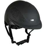 Reithelm Horsenjoy Speed Reitkappe Reitermütze schwarz matt Sturzhelm (M 53-57)