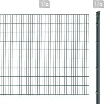 Arvotec Doppelstabmattenzaun ARVOTEC "EXCLUSIVE 183 zum Einbetonieren", grau (anthrazit), H:183cm, Stahl, Kunststoff, Zaunelemente, Zaunhöhe 183 cm, Zaunlänge 2 - 60 m