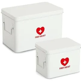 Zeller Aufbewahrungsbox 22 x 16 x 16 cm 16-tlg. rot/weiß