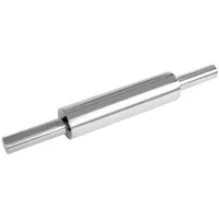 FMprofessional Teigroller aus hochwertigem Edelstahl, Nudelholz als Backzubehör, Backrolle zum Teigrollen, vielseitige Teigwalze - stabil & langlebig (Maße: Ø 6 x 47,5 cm), Menge: 1 Stück