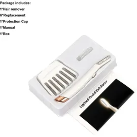 CENOCCO Cenocco, Gesichtsepilierer mit LED-Licht, - Weiß