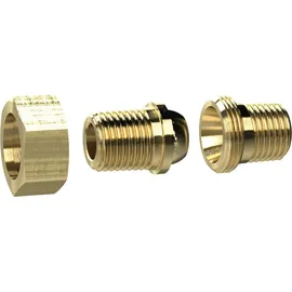 Riegler Lösb. Doppelgewindenippel konisch dichtend R 3/8 a., R 3/8 a., MS