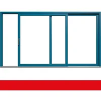 Hebe- Schiebetür Kunststoff Brillantblau beidseitig