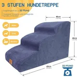 Famanu Hundetreppe für Bett und Sofa - Hochdichte Schaumstoff, waschbar