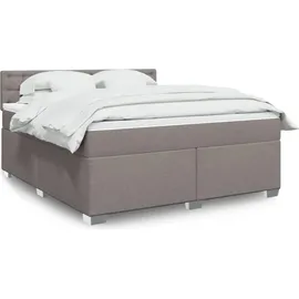 vidaXL Boxspringbett 180 x 200 cm Taupe