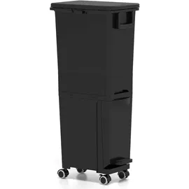 Costway Mülleimer 32 l Schwarz