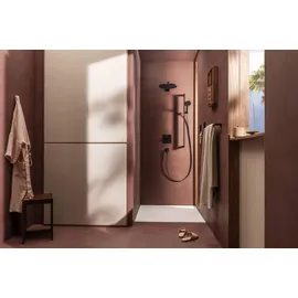 Hansgrohe Ecostat Comfort E Duschthermostat Unterputz für 2 Verbraucher Mattschwarz 33711670