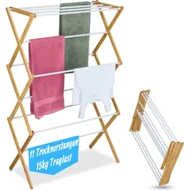 Relaxdays Klappbarer Wäscheständer 7,2 m weiß
