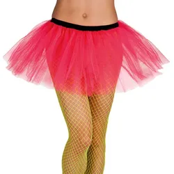 Neon Pinkes Party Tutu für Damen - OS