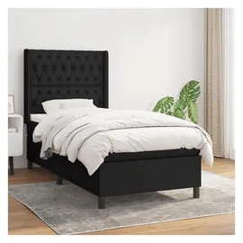 vidaXL Boxspringbett 100 x 200 cm Schwarz